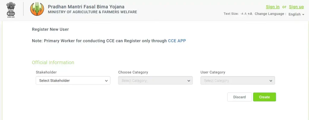 PM Fasal Bima Yojana Online Registration and OTP verification